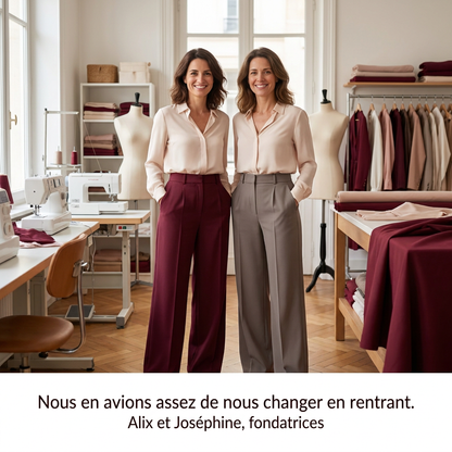 Purelya™ | Pantalon de tailleur taille haute — infroissable, élasticité 4 sens