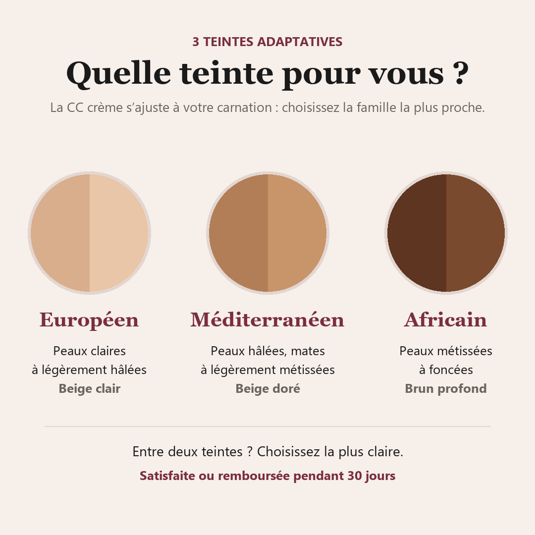 Purelya CC Crème C - Formule Innovante pour Illuminer et Cacher les Imperfections