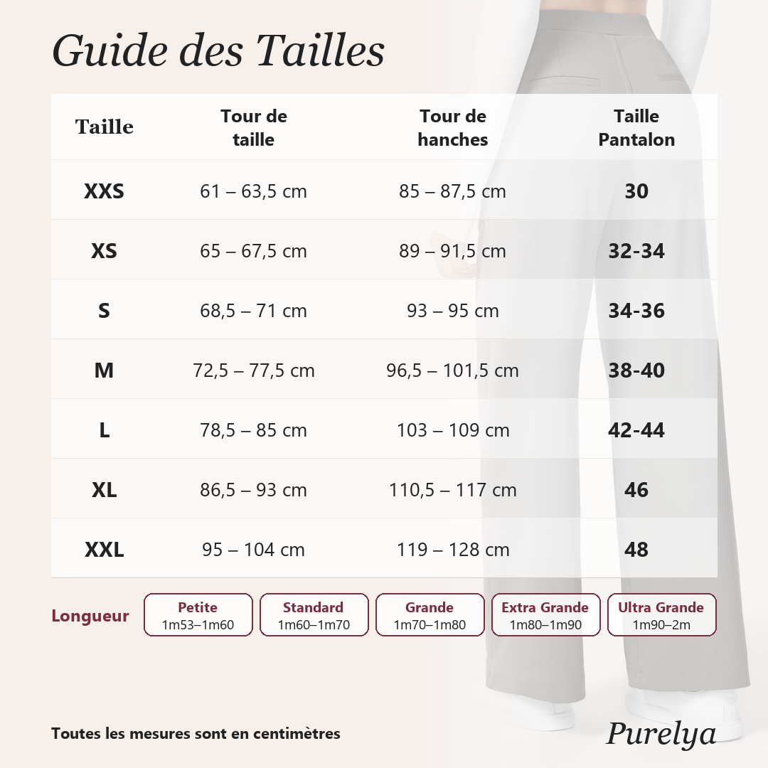 Purelya™ | Pantalon de tailleur taille haute — infroissable, élasticité 4 sens