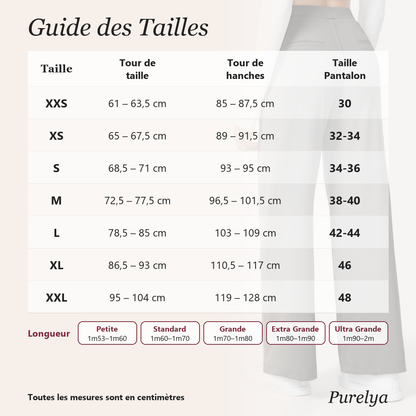 Purelya™ | Pantalon de tailleur taille haute — infroissable, élasticité 4 sens