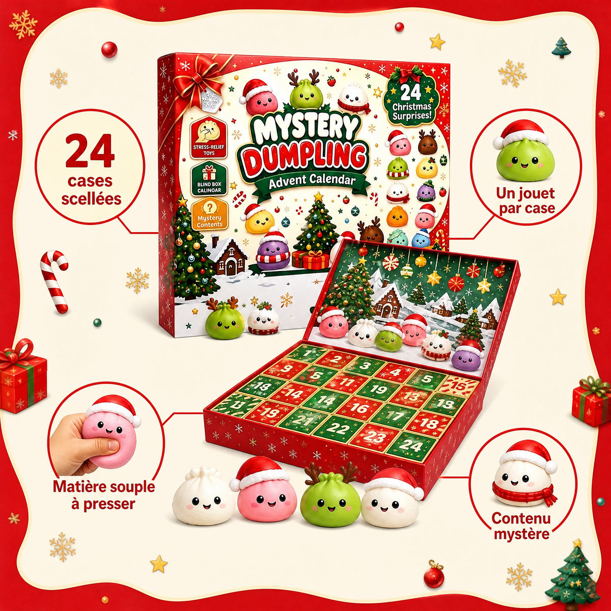 Calendrier de l’Avent Squishy MOMOKI™ | 24 surprises à collectionner