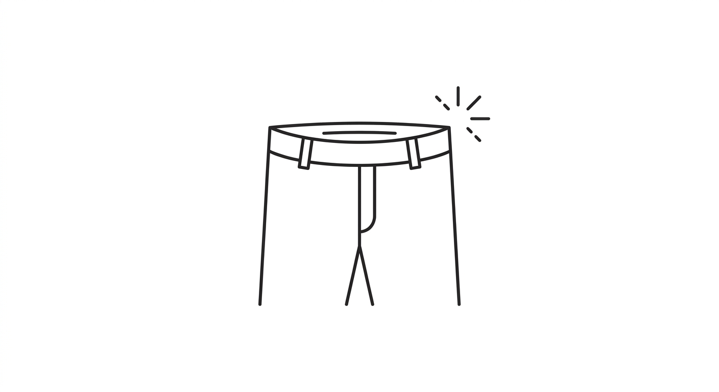Icône ceinture taille haute